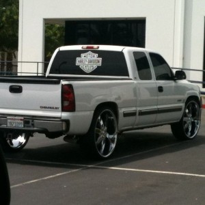 28" wheels.... Ballin' yo!