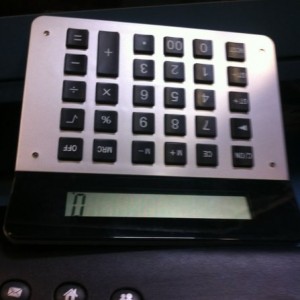 Doubles as a calculator