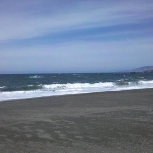 At the beach