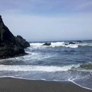 At the beach