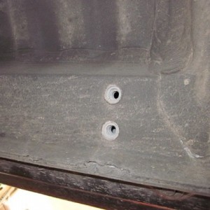 Center Mounting holes