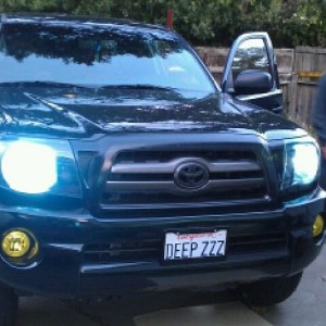 Yellow fogs. Liking the look.