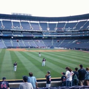View from our seats. Turner stadium