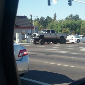 ....his front axle had about 8 inches of clearance...