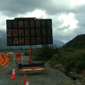 Zombies ahead on hwy 38? :laugh: