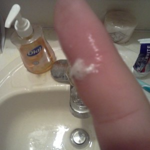 Infected! Wood stuck deep in there somewhere and has puss in it. Gonna do s