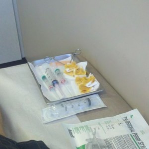 FML! I hate needles and there's a ton of swelling in my knee a week af