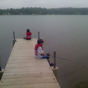 My nephews fishing