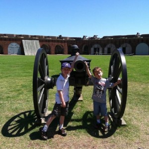 Nephews in Ft. Pulaski