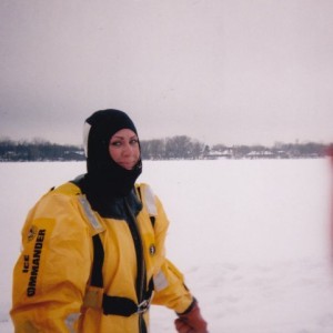 Ready to plunge into the ice....