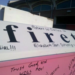 Mom's Name on Fire Truck