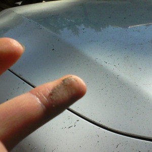 My truck is covered in ash from a fire all the way in arizona :eek: