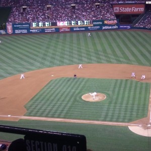 Angels vs Yanks ... no joke, sitting in front of the most annoying Yankee f