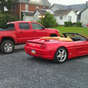 Look who parked next to the toy :)