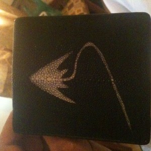 Wallet made from stingray skin! Great find!!!