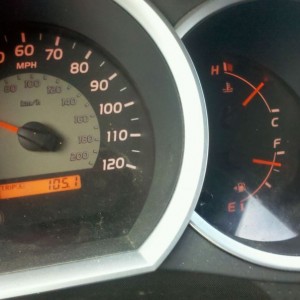 Summer MPG with the 4banger speedometers off a little 5 MPH approximately.