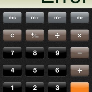 I divided by zero....