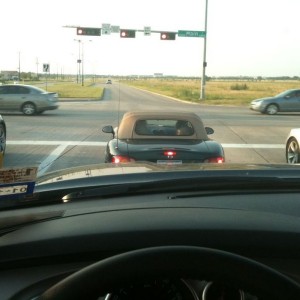Such a small car, I feel like the Sequoia is gonna eat it
