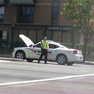 Cop broken down, sorry cops but i find it alittle amusing