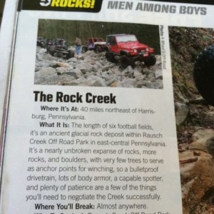 Yea! Rausch creek made the fourwheeler 13 men among boys list