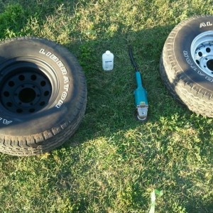 Painting my bros wheels