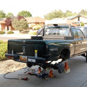 replacing rear suspension