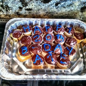 Love it when my girly makes me bday cupcakes :)