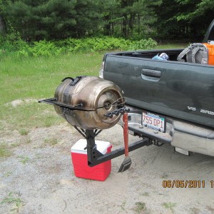 Keg grill