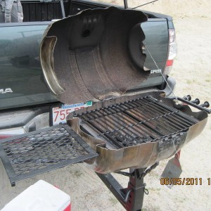 Keg grill