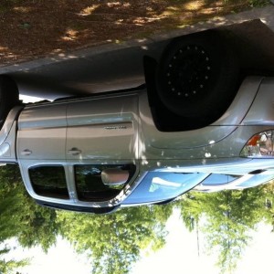 Front Shot of Black Rims