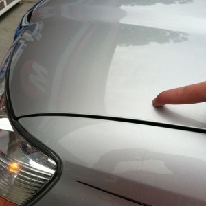 Same. It comes back to my finger on the hood.