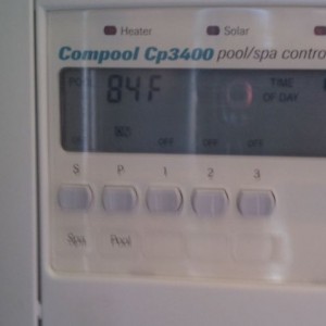 OOO ya pool is 84 like bath water boom I love Vegas!