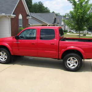 2004 Radiant Red Tacoma DC 2