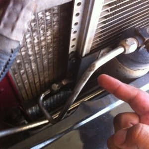 Tried recharging my ac and it started leaking from here. Anybody know the p