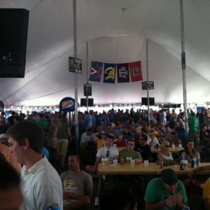 CWS beer garden...hour number 6