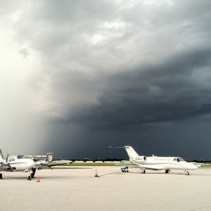 Storm near Orlando caused a tornado warning. Sitting at kissimee waiting fo