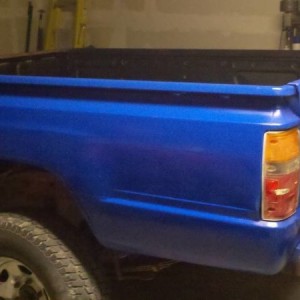 New paint on the Toy trailer.  Gives a new meaning to the word Toyhauler