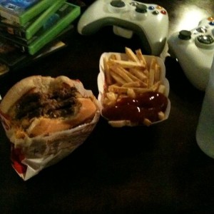 4x4 burger from In-n-Out :drool: