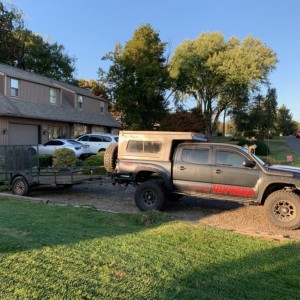 I think this is the first time in two years I've hooked his trailer up to my truck. :oops: