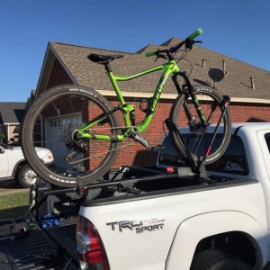Homemade crossbars with Yakima front loader