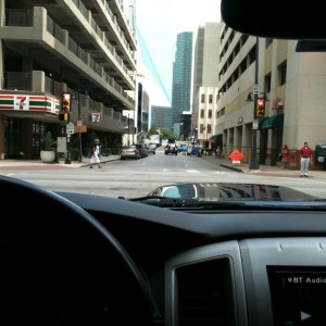 In downtown Dallas, pic taken around 9am