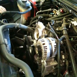 Putting on a K&N CAI on my friends 4.8 Sierra