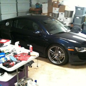 Friends dad brought home an R8