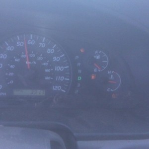 391.4 miles when the light came on.