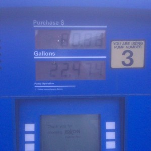 The damage 7 miles later