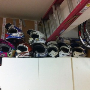 1/3 of our helmet collection