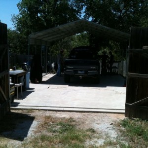 Getting ready to paint