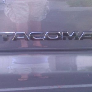 blacked out tacoma paasenger door