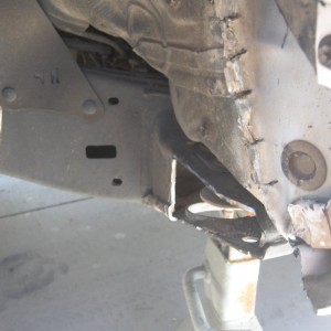 flattened D.Side fender