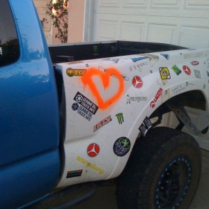 Fucker tagged my truck